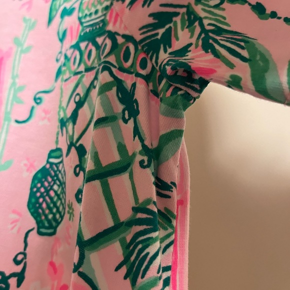 Lilly Pulitzer Cody T-shirt dress, size medium, pink & green, Mandevilla baby - Picture 8 of 9